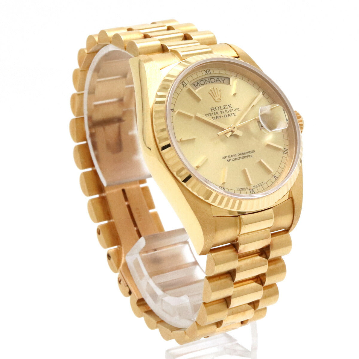 Rolex Day-Date Yellow Gold Automatic Watch 18038