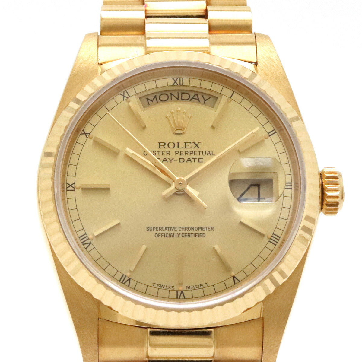 Rolex Day-Date Yellow Gold Automatic Watch 18038