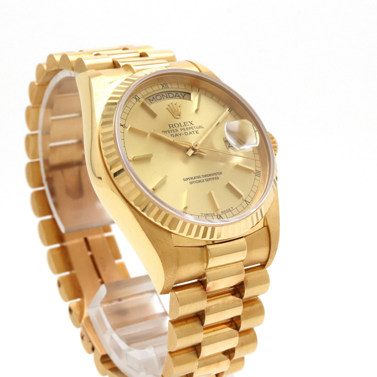 Rolex Day-Date Yellow Gold Automatic Watch 18038