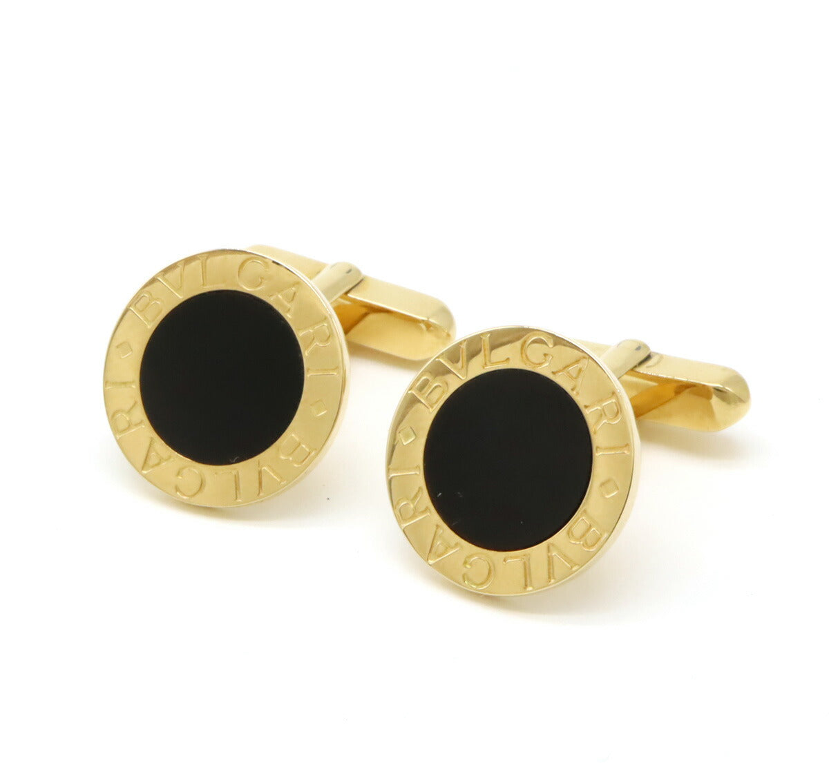 Bvlgari Onyx K18YG Cufflinks