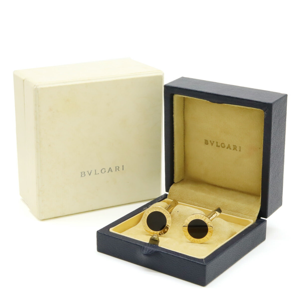 Bvlgari Onyx K18YG Cufflinks