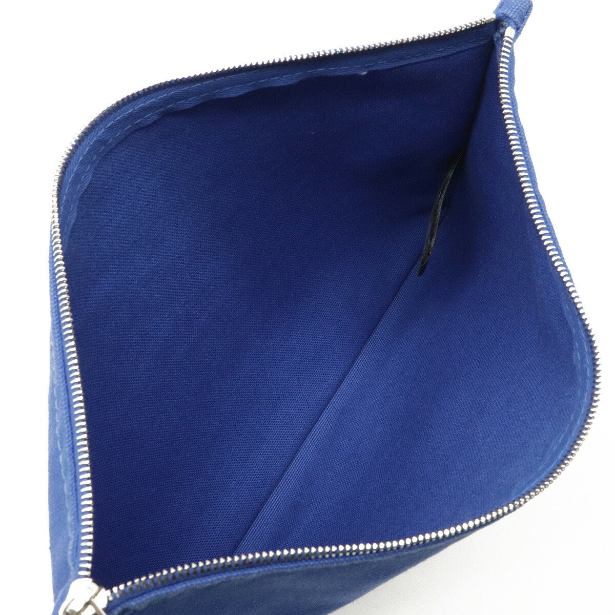 Hermes Yachting GM Canvas Clutch Blue