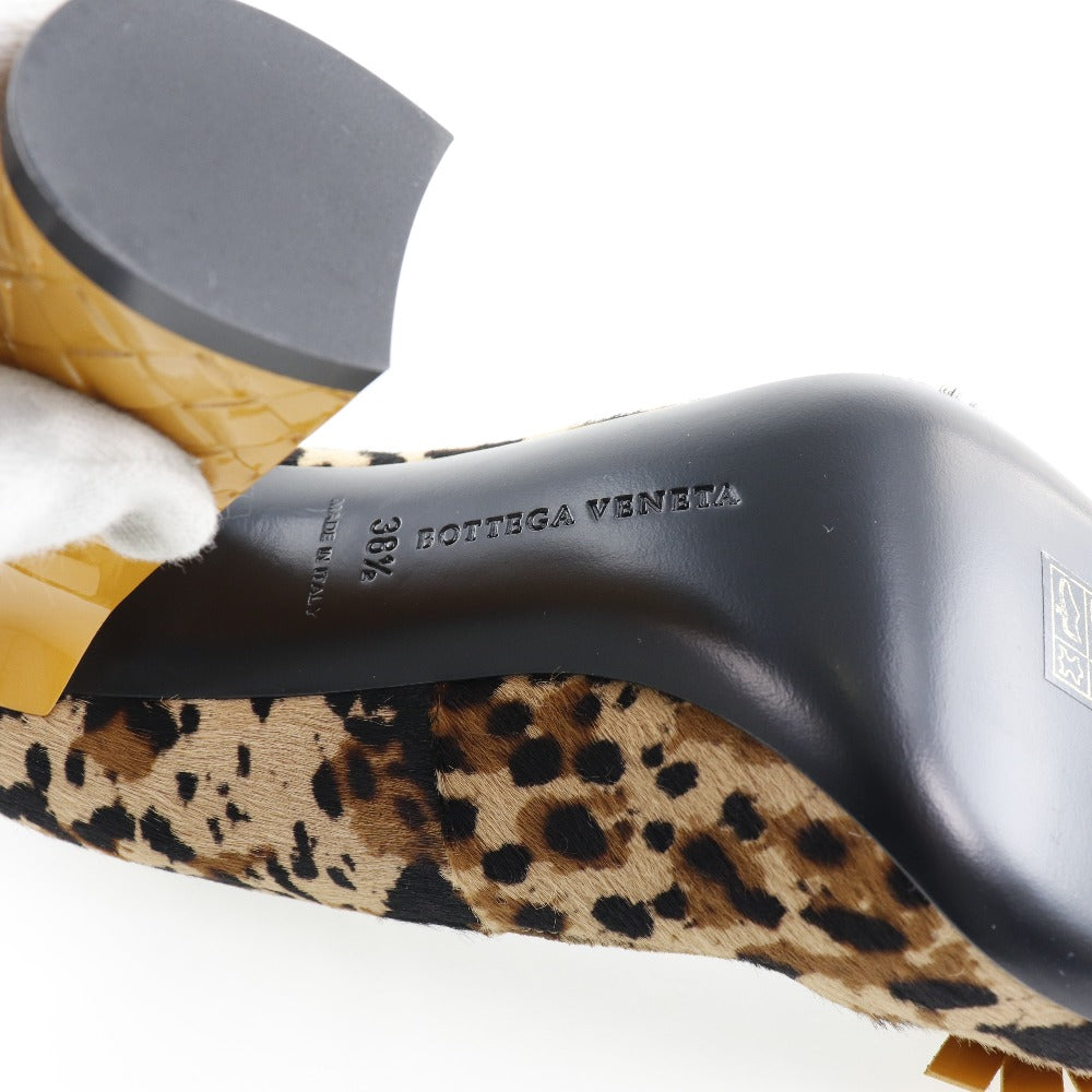 Bottega Veneta Leopard Print Leather Pumps