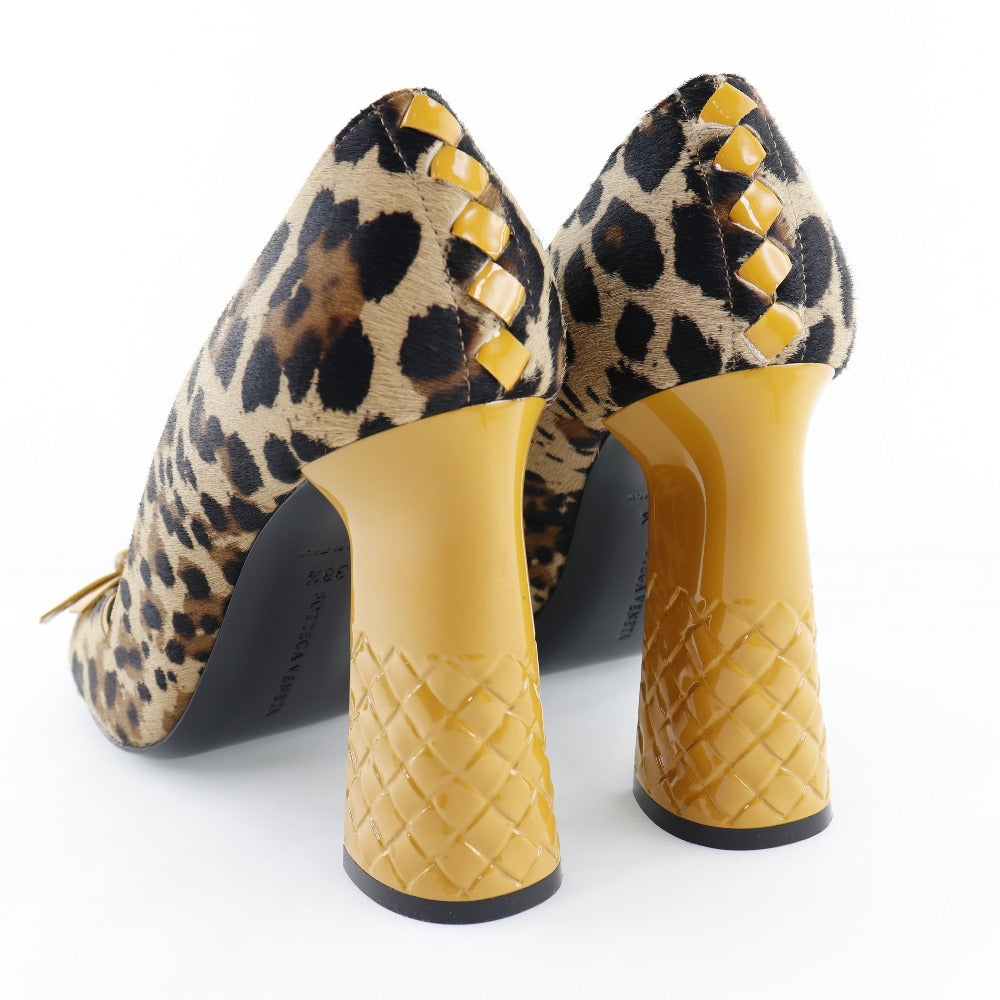 Bottega Veneta Leopard Print Leather Pumps