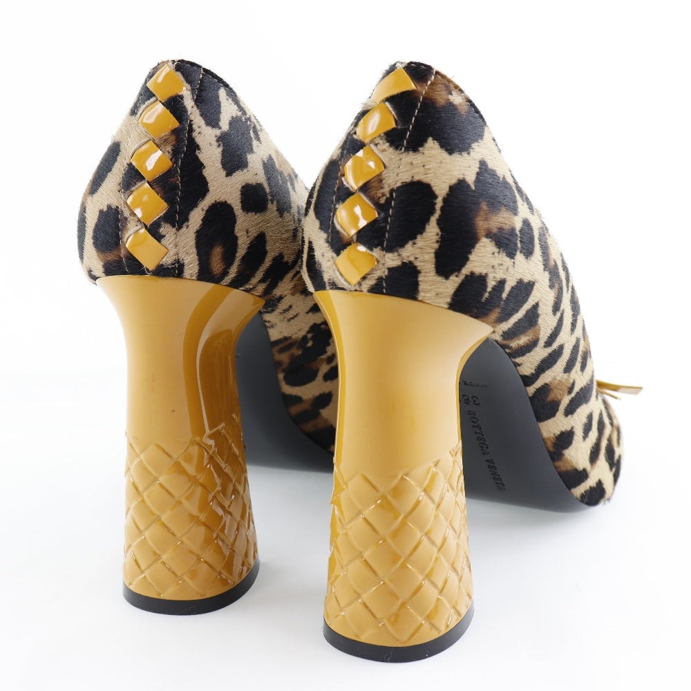 Bottega Veneta Leopard Print Leather Pumps