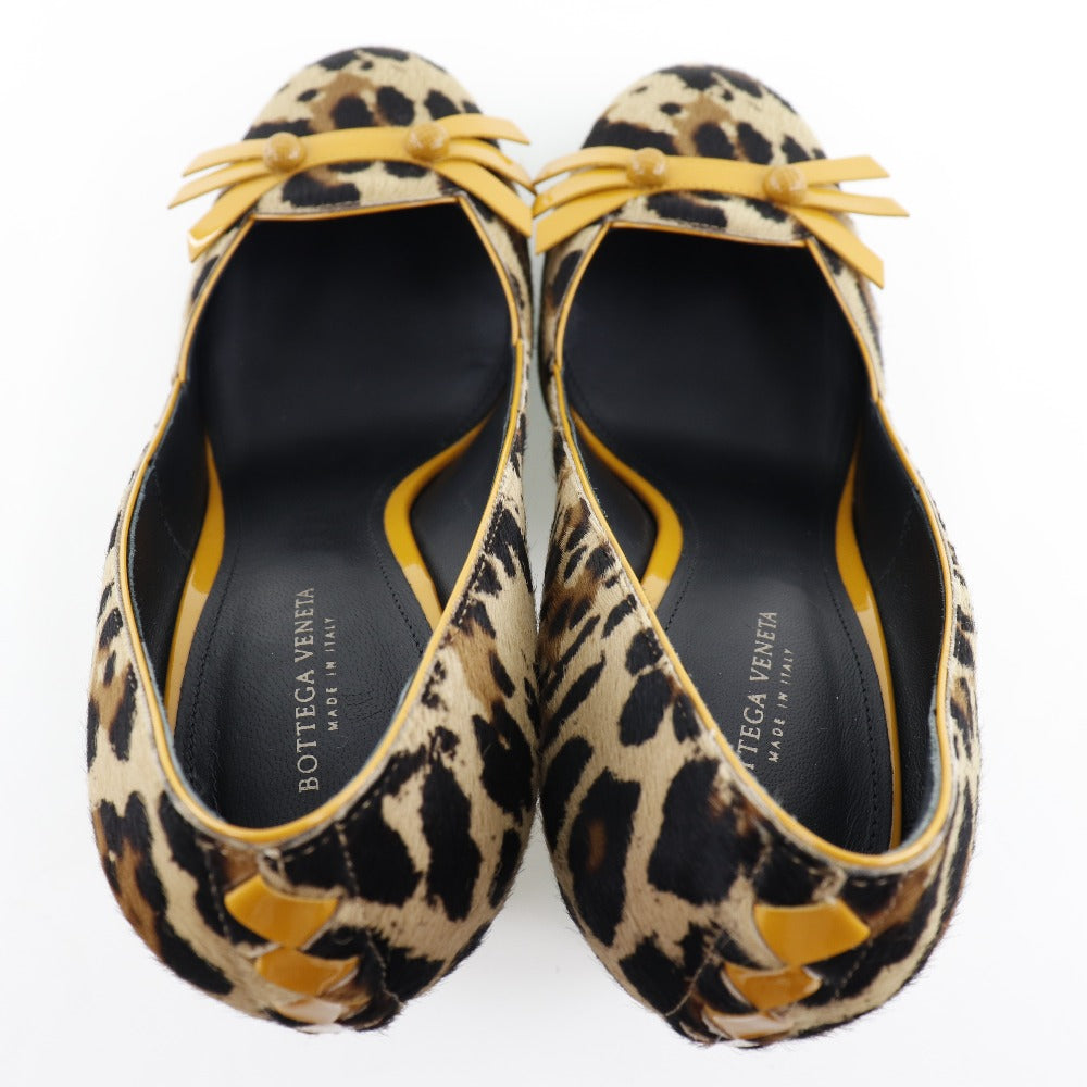 Bottega Veneta Leopard Print Leather Pumps