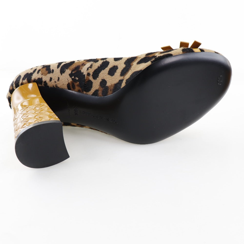 Bottega Veneta Leopard Print Leather Pumps