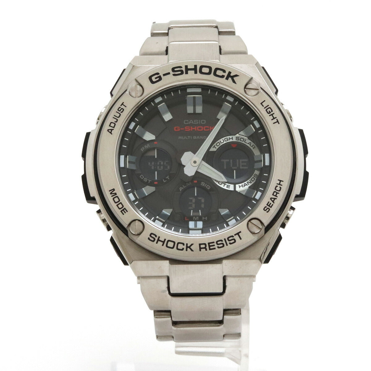 CASIO G-Shock G-STEEL Tough Solar Multi-Band 6 Black Men's Watch GST-W110D in Great Condition