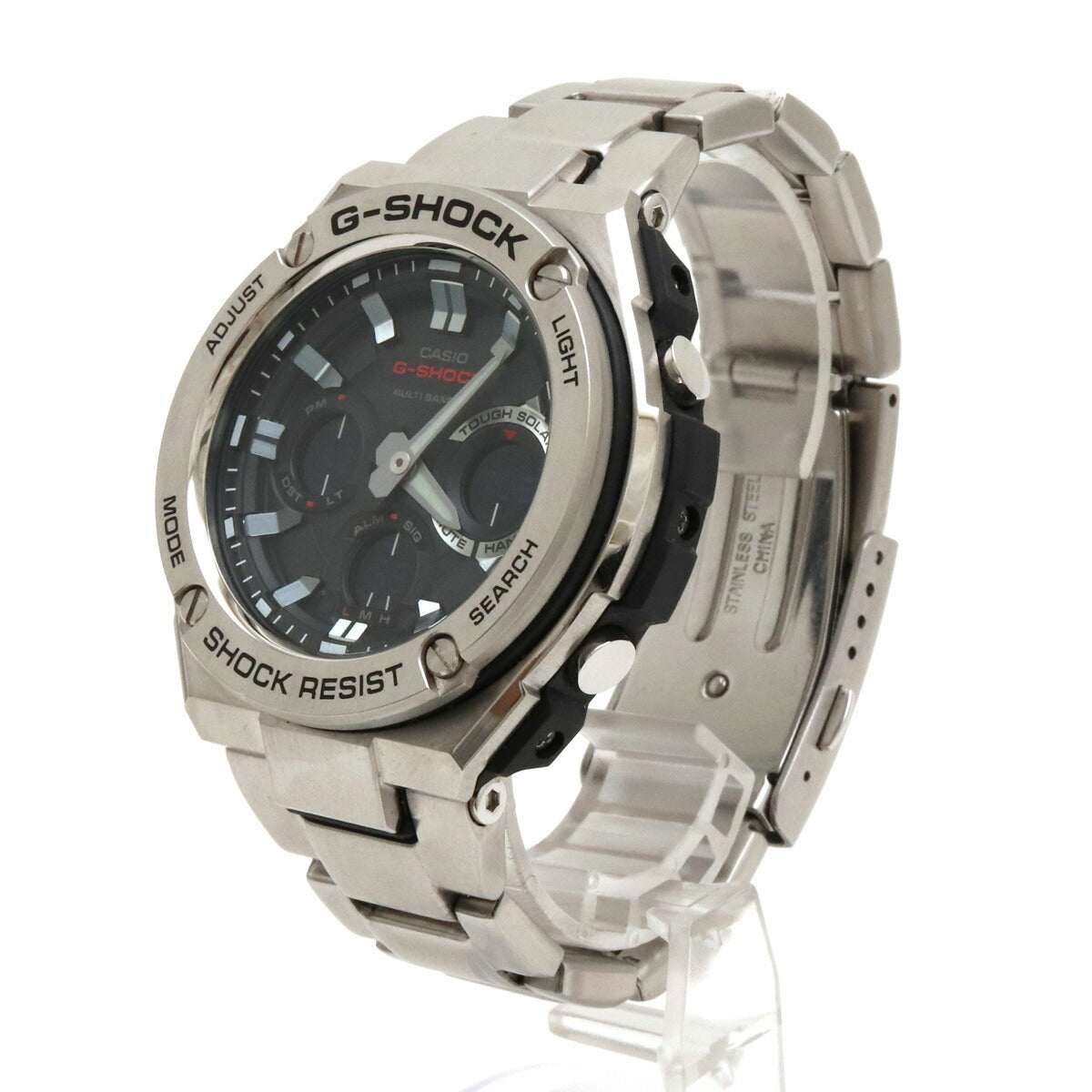 CASIO G-Shock G-STEEL Tough Solar Multi-Band 6 Black Men's Watch GST-W110D in Great Condition