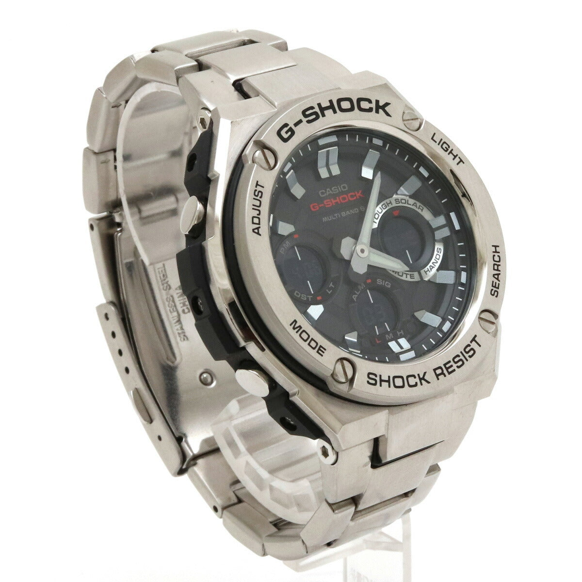 CASIO G-Shock G-STEEL Tough Solar Multi-Band 6 Black Men's Watch GST-W110D in Great Condition