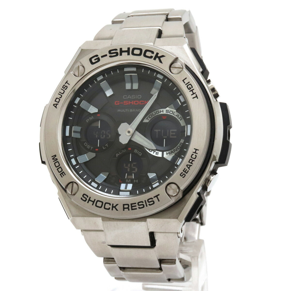 CASIO G-Shock G-STEEL Tough Solar Multi-Band 6 Black Men's Watch GST-W110D in Great Condition