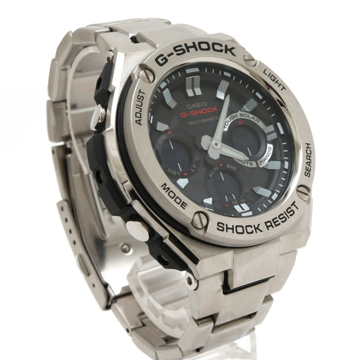 CASIO G-Shock G-STEEL Tough Solar Multi-Band 6 Black Men's Watch GST-W110D in Great Condition