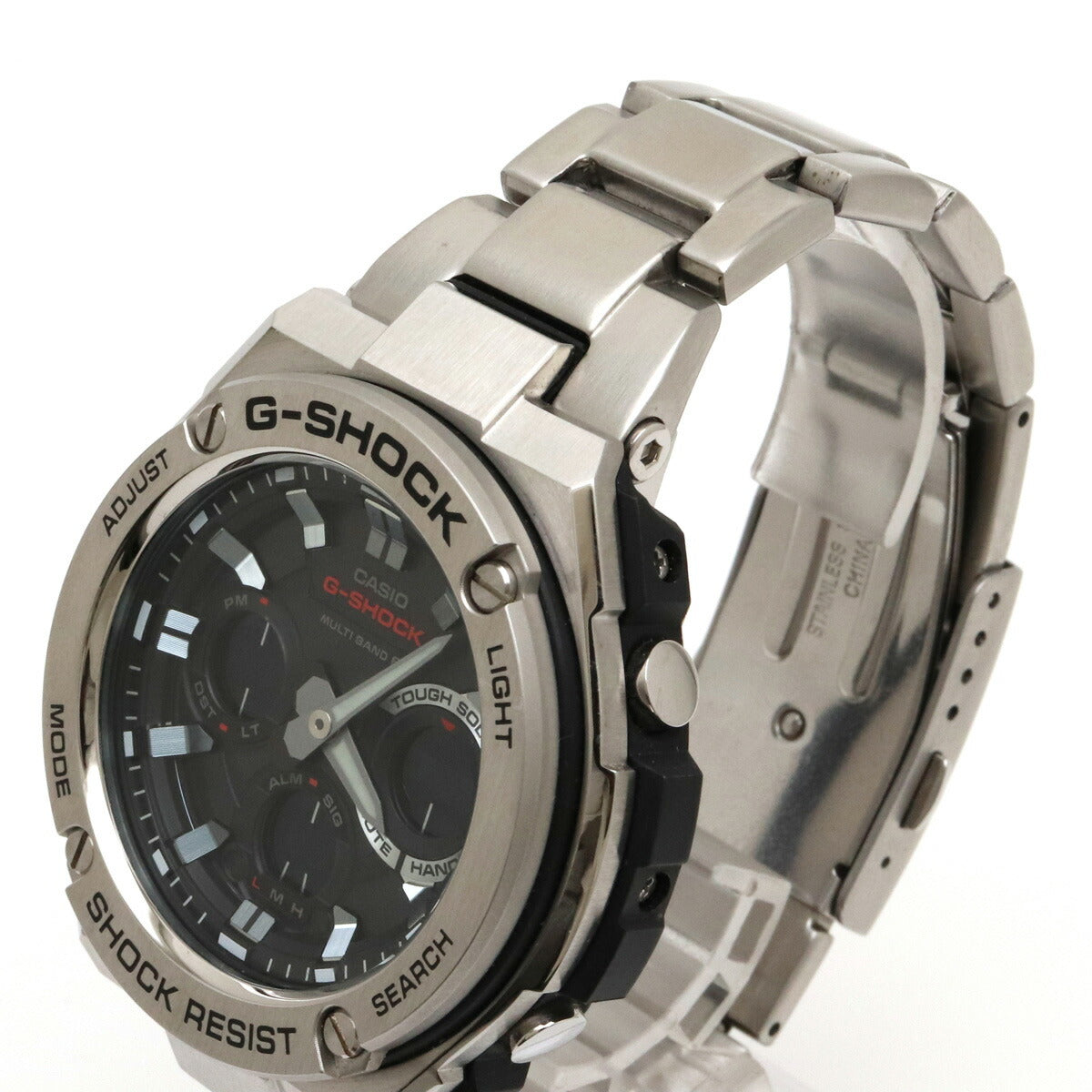 CASIO G-Shock G-STEEL Tough Solar Multi-Band 6 Black Men's Watch GST-W110D in Great Condition