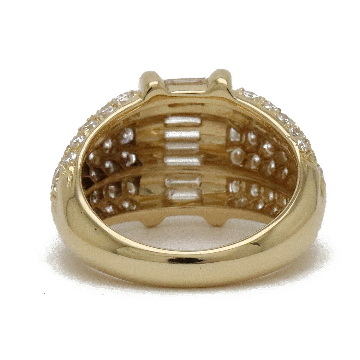 FRED Diamond Pave Ring K18YG Yellow Gold