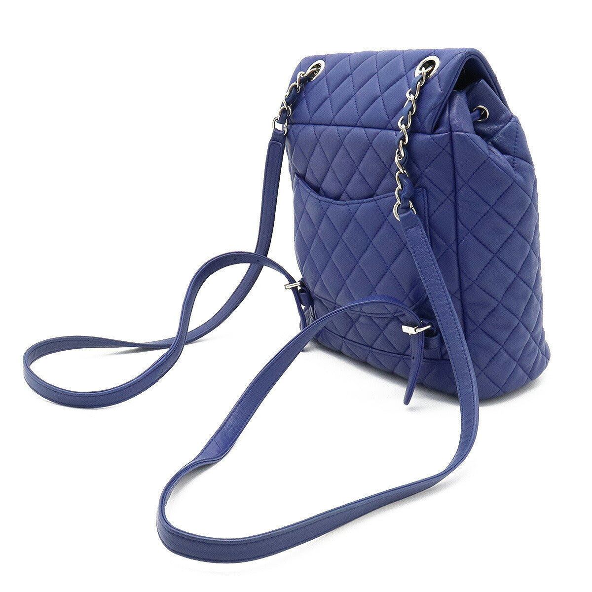 Chanel Matelasse Lambskin Backpack Blue