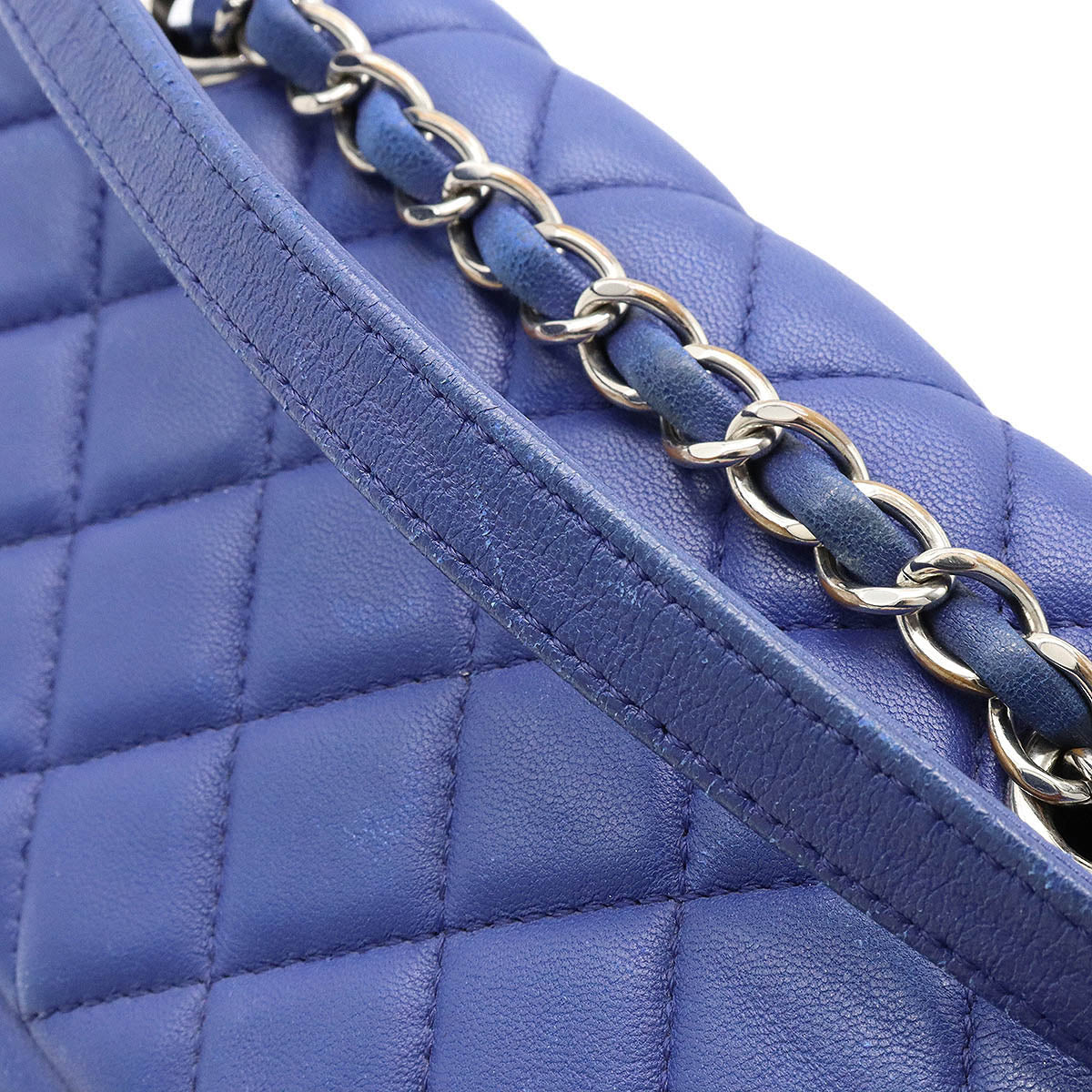 Chanel Matelasse Lambskin Backpack Blue