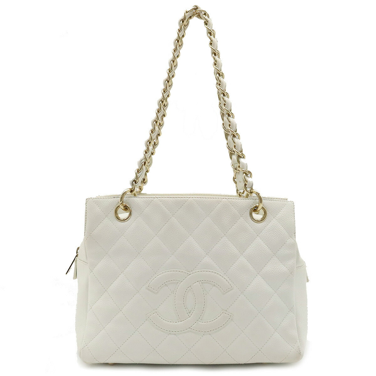 Chanel Caviar Skin Matelasse Chain Tote Bag in Very Good Condition