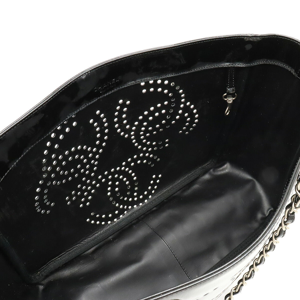 Chanel Triple Coco Mark Chain Shoulder Bag Black