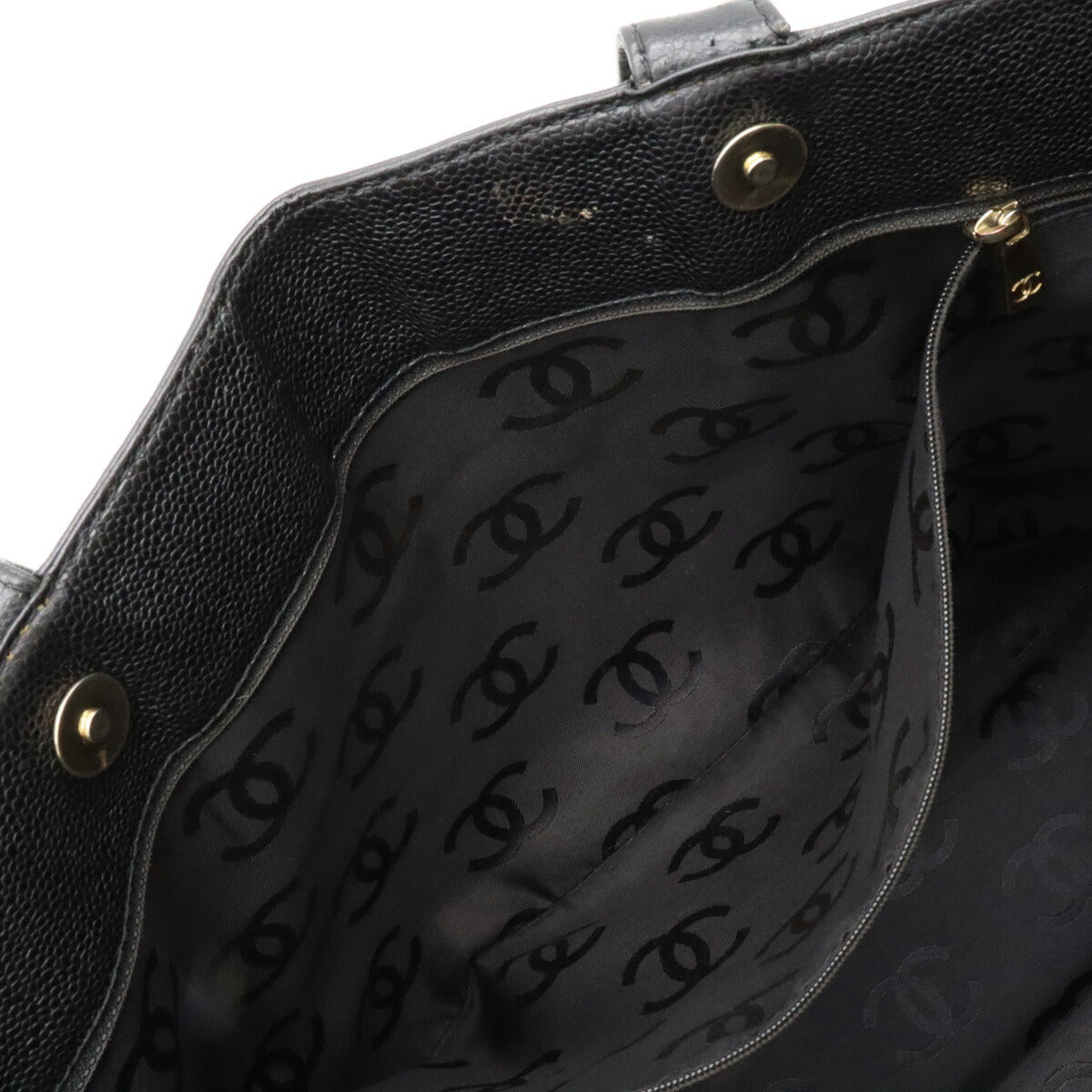 Chanel Caviar Skin Coco Mark Tote Bag