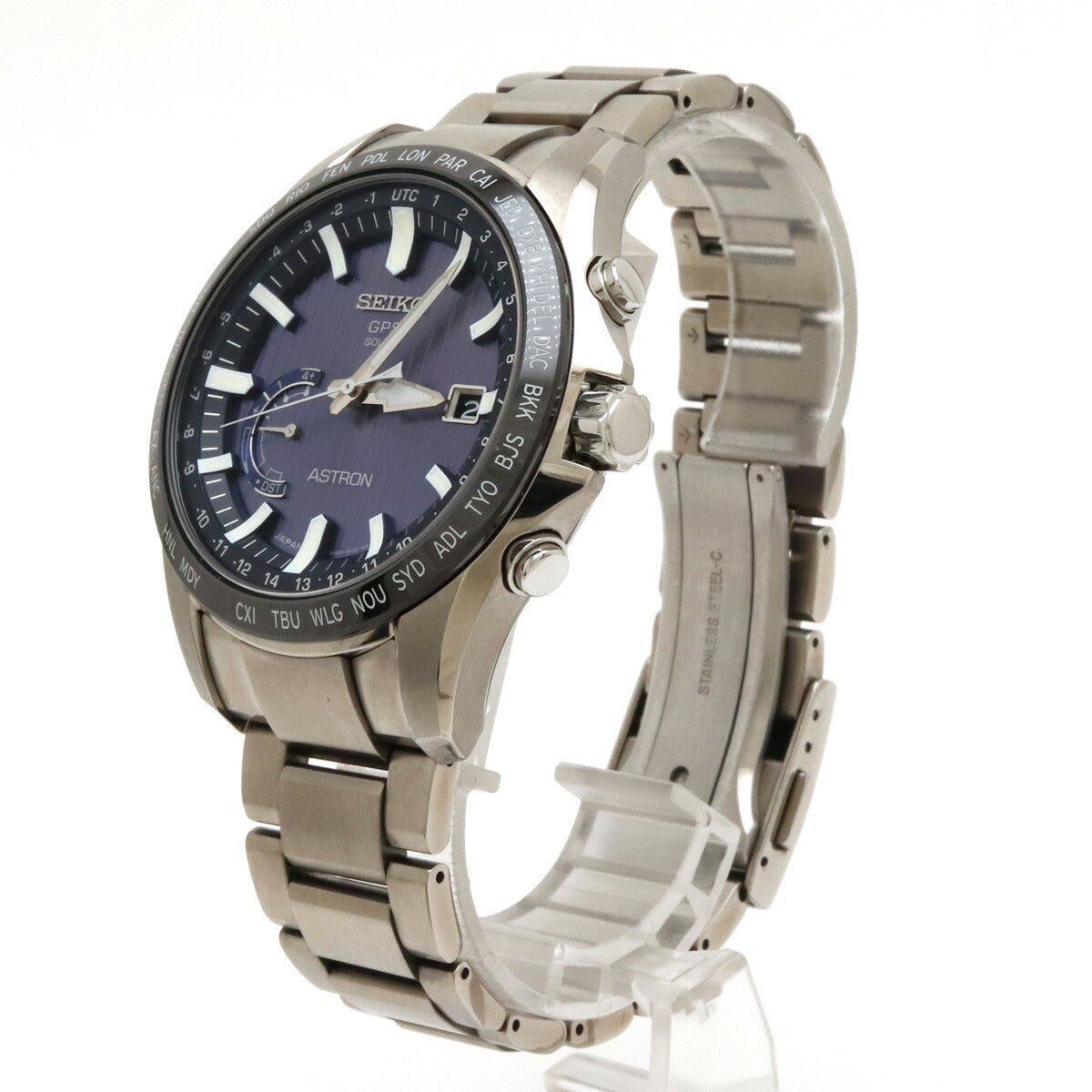 Seiko Astron Solar GPS Blue Dial Men's Watch