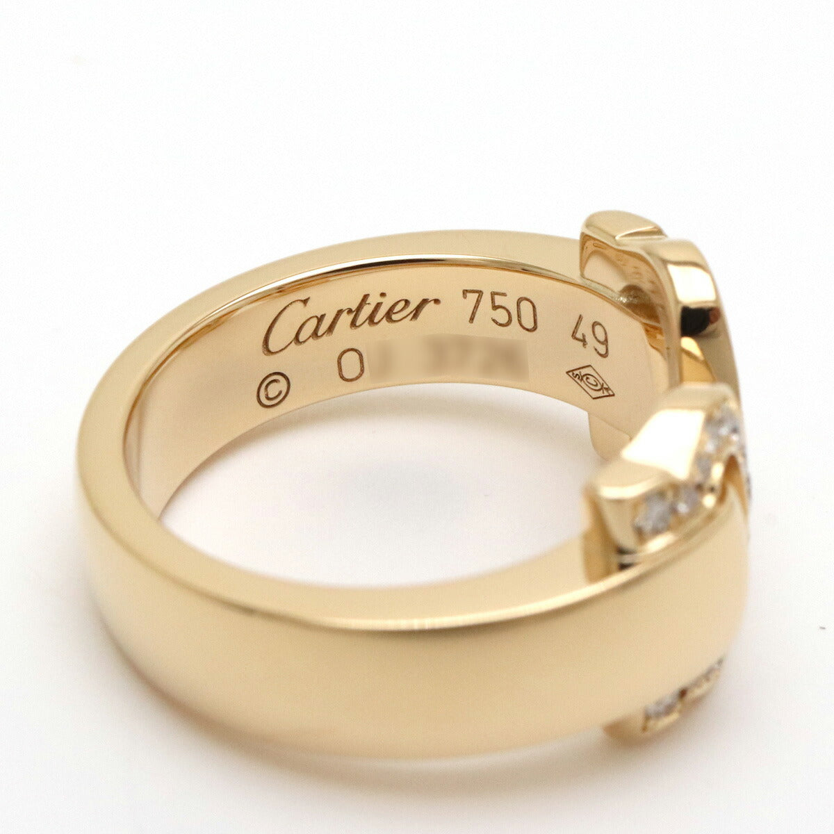 Cartier 2C Diamond Ring K18YG