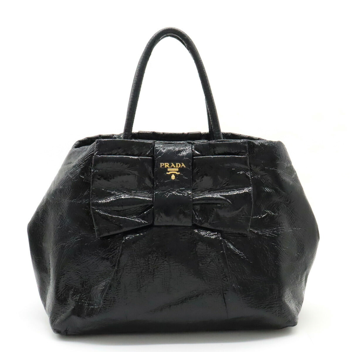 Prada Patent Leather Handbag BN1601 in Very Good Condition