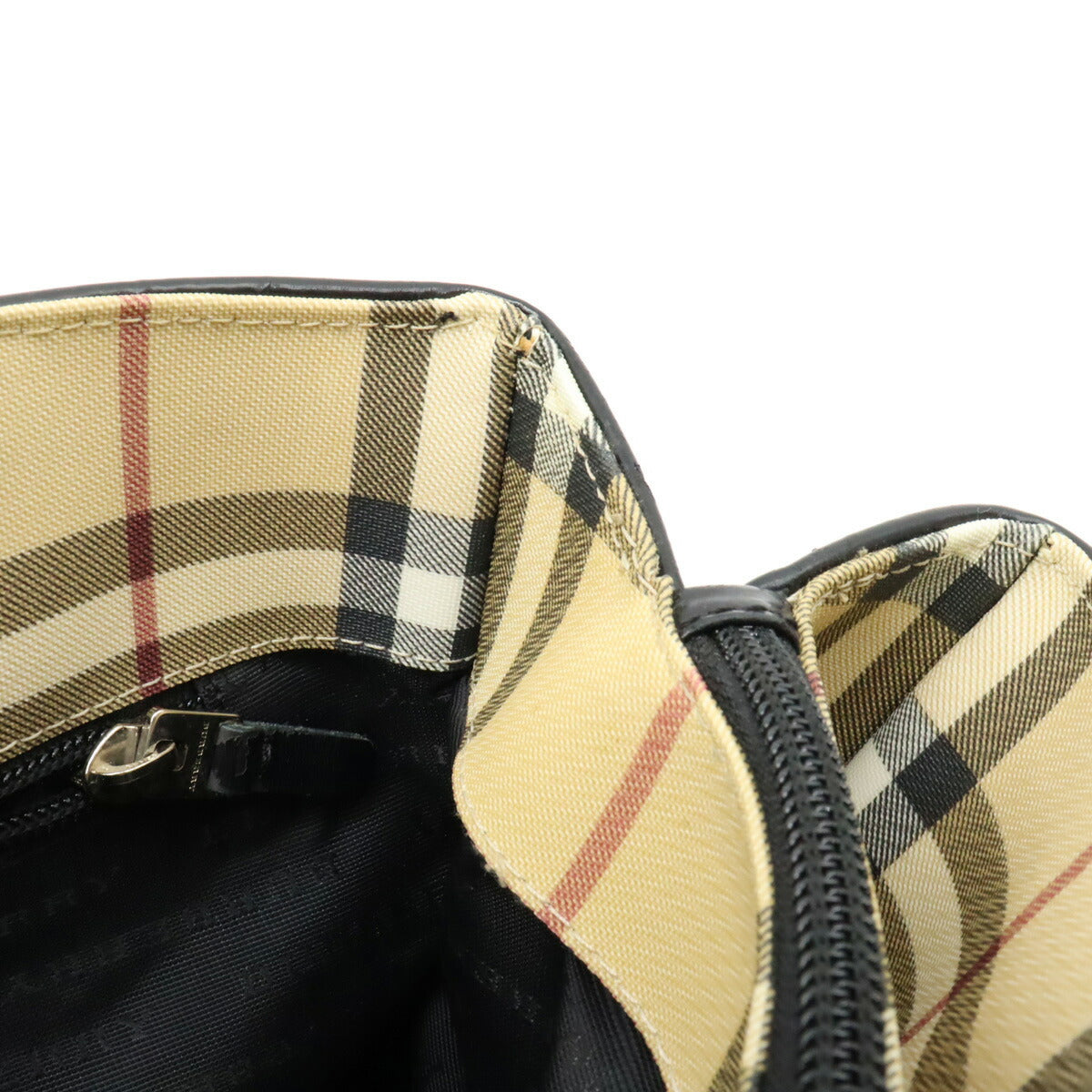 Burberry Nova Check Tote Bag PVC Leather