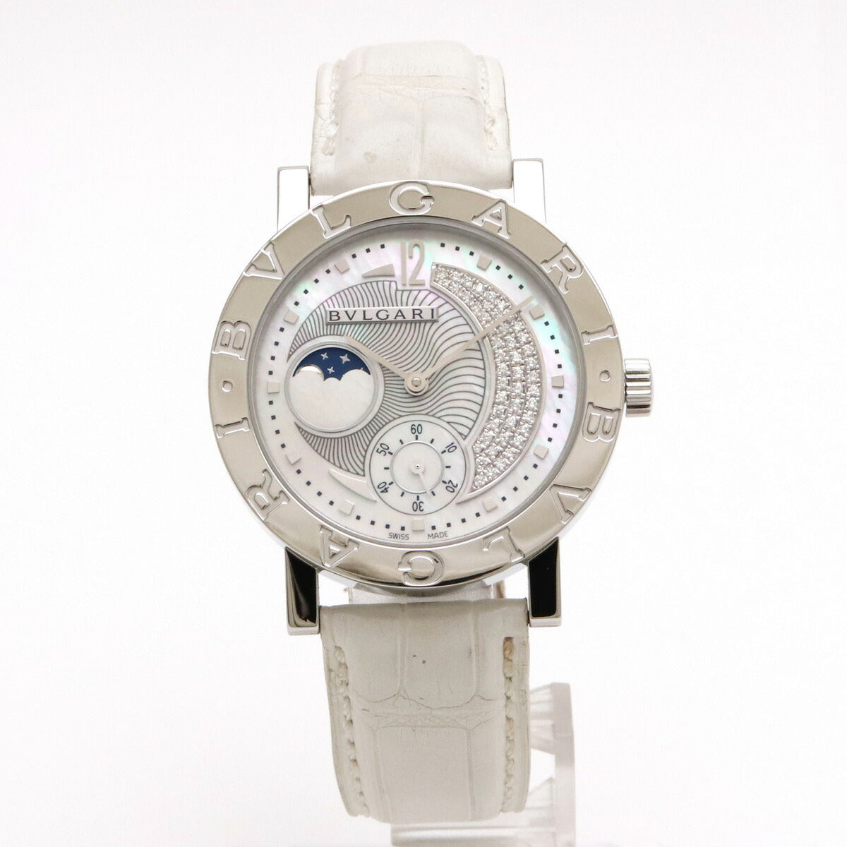 Bvlgari Moonphase Diamond Automatic Watch BB38SLMP