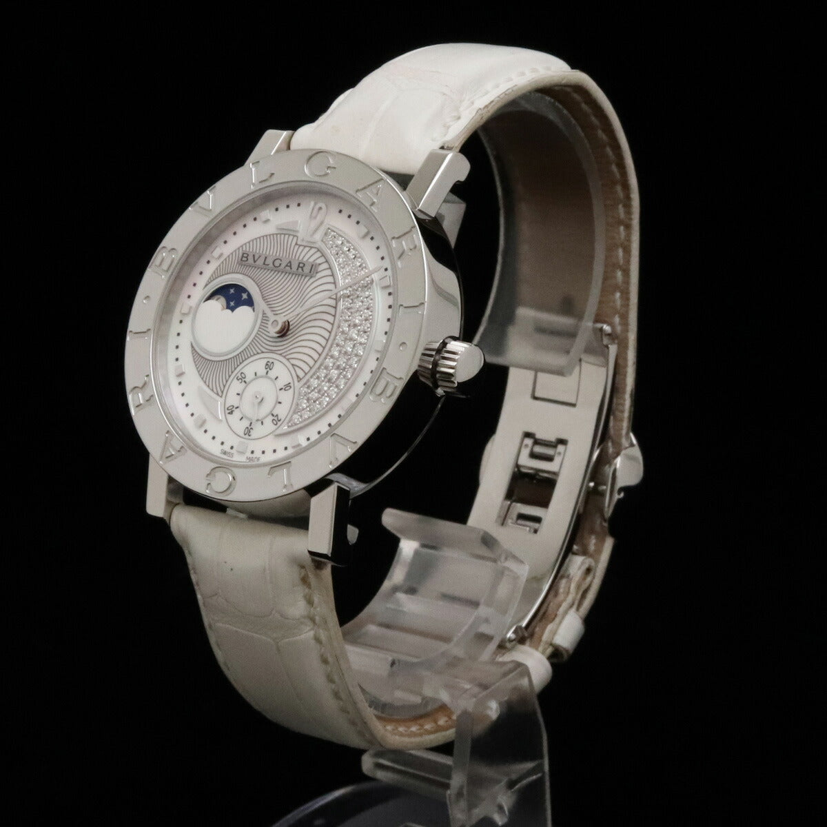 Bvlgari Moonphase Diamond Automatic Watch BB38SLMP