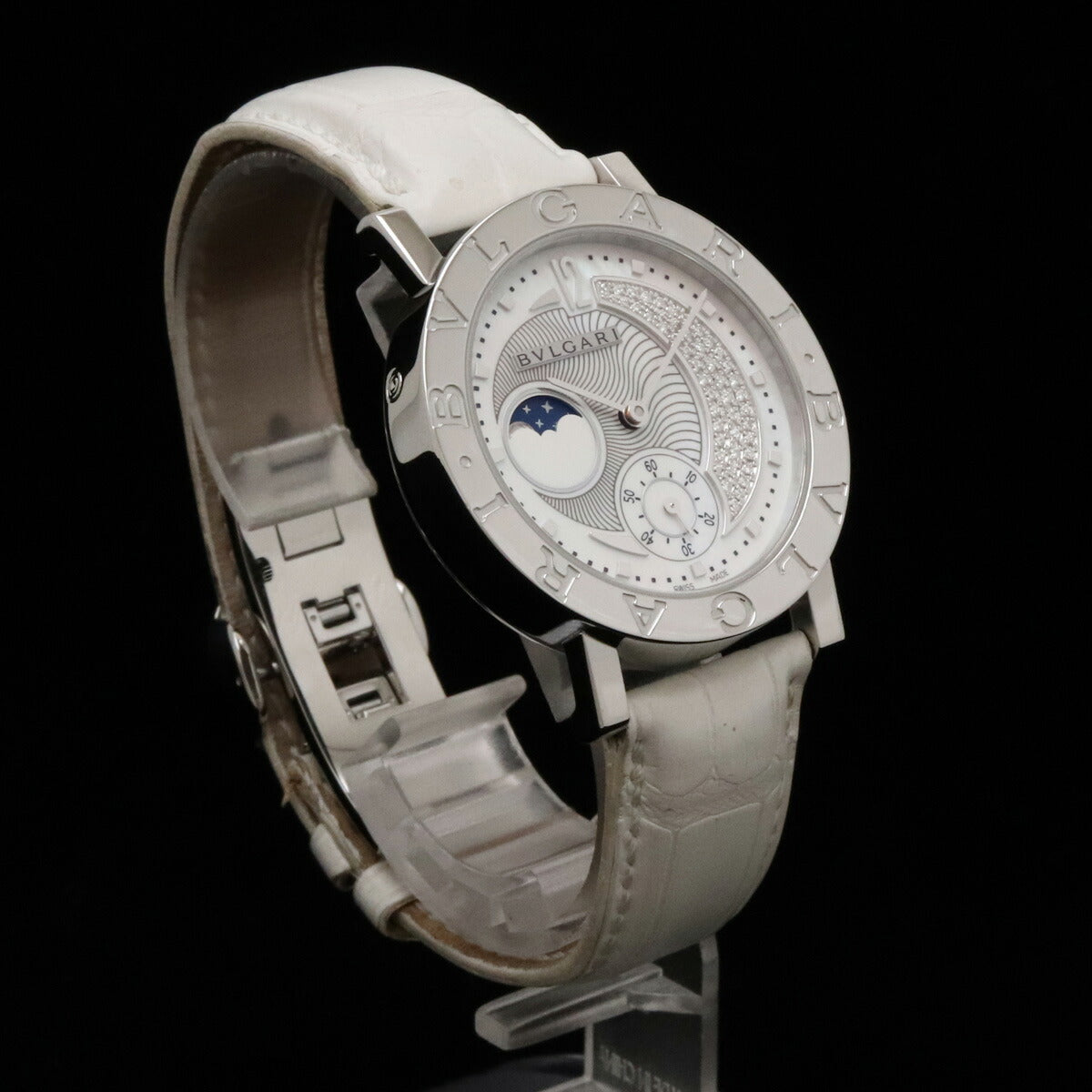 Bvlgari Moonphase Diamond Automatic Watch BB38SLMP