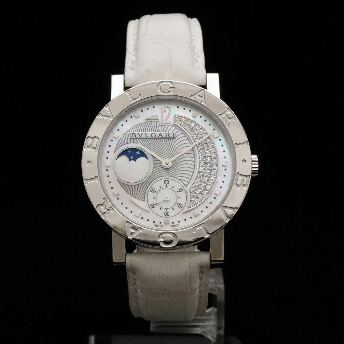 Bvlgari Moonphase Diamond Automatic Watch BB38SLMP