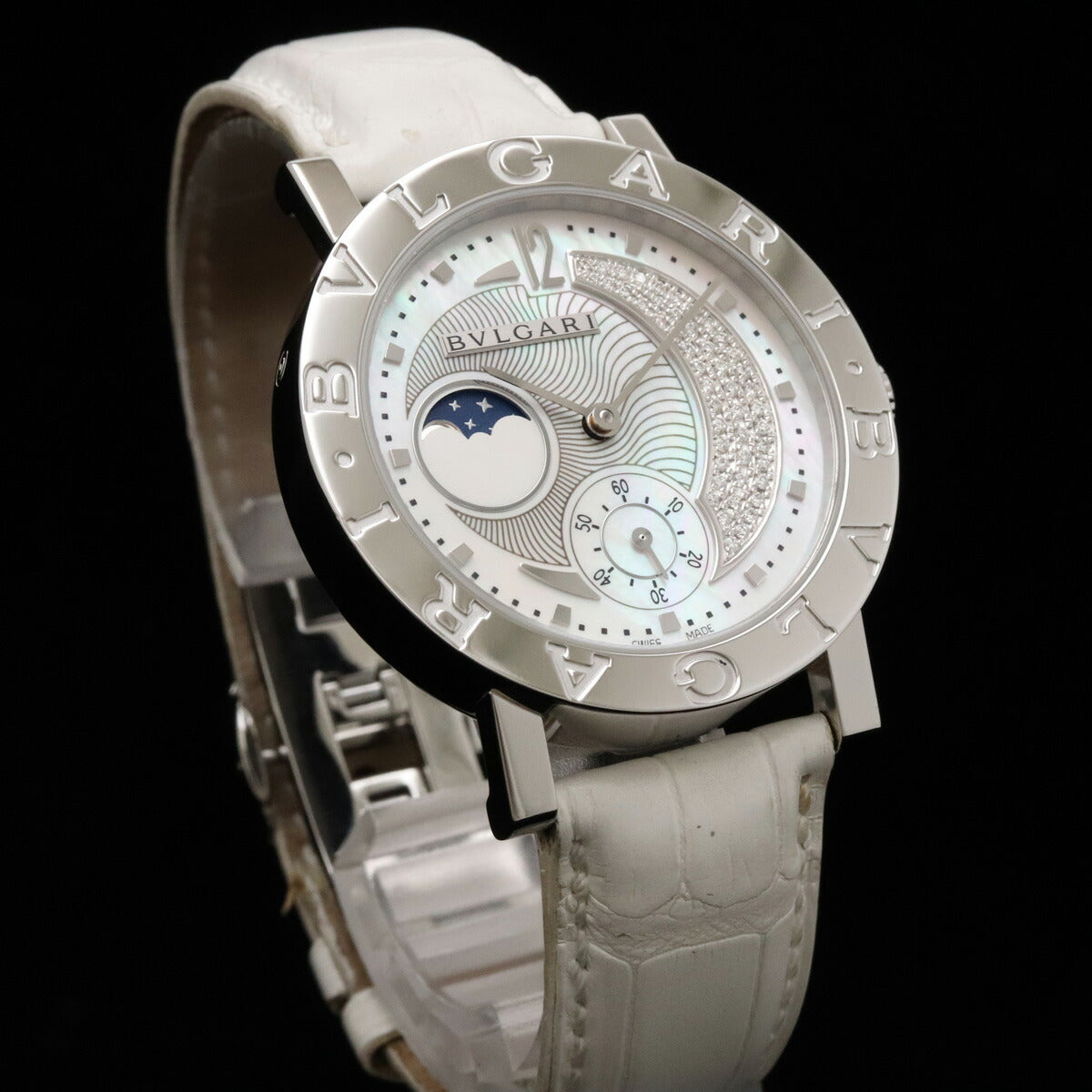 Bvlgari Moonphase Diamond Automatic Watch BB38SLMP