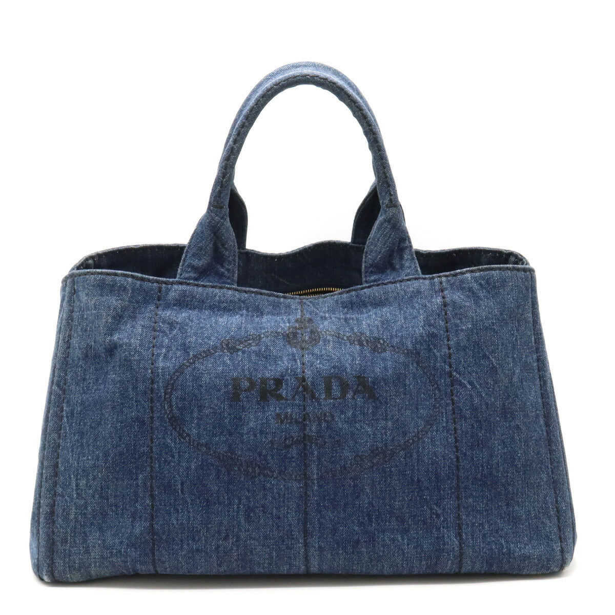 Prada Denim Canvas Canapa Tote Bag BN1872