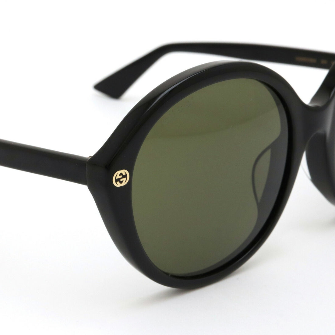 Gucci Sunglasses Round Shape Green Black GG0023SA