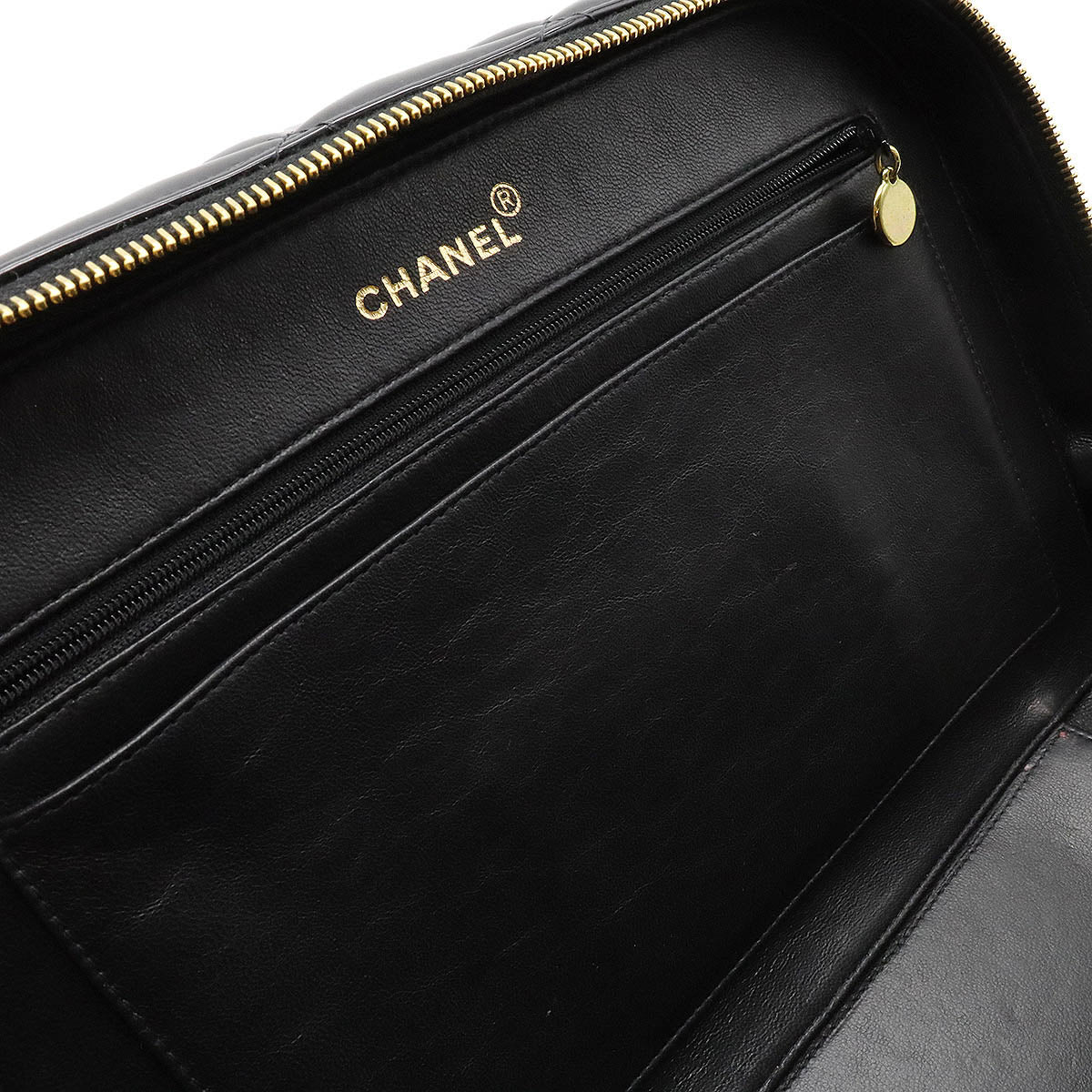 Chanel Patent Leather Handbag Vanity Bag