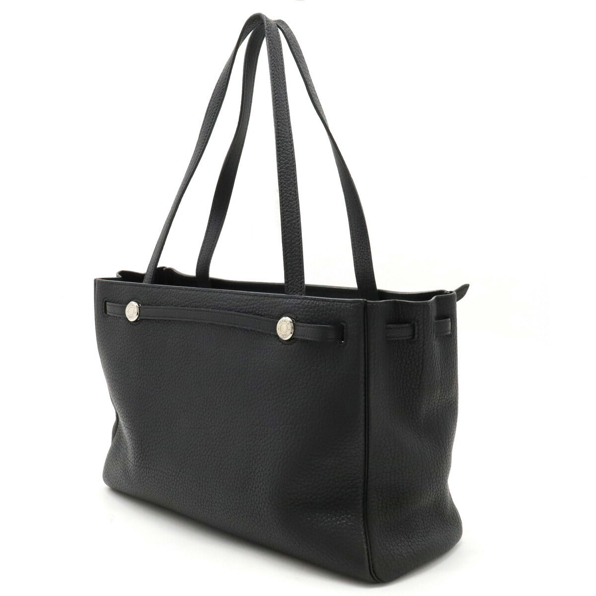 Hermes Cabana Tote Bag Black Leather