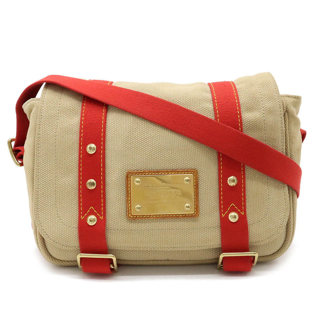 Louis Vuitton Antigua Besace PM Canvas Shoulder Bag M40041