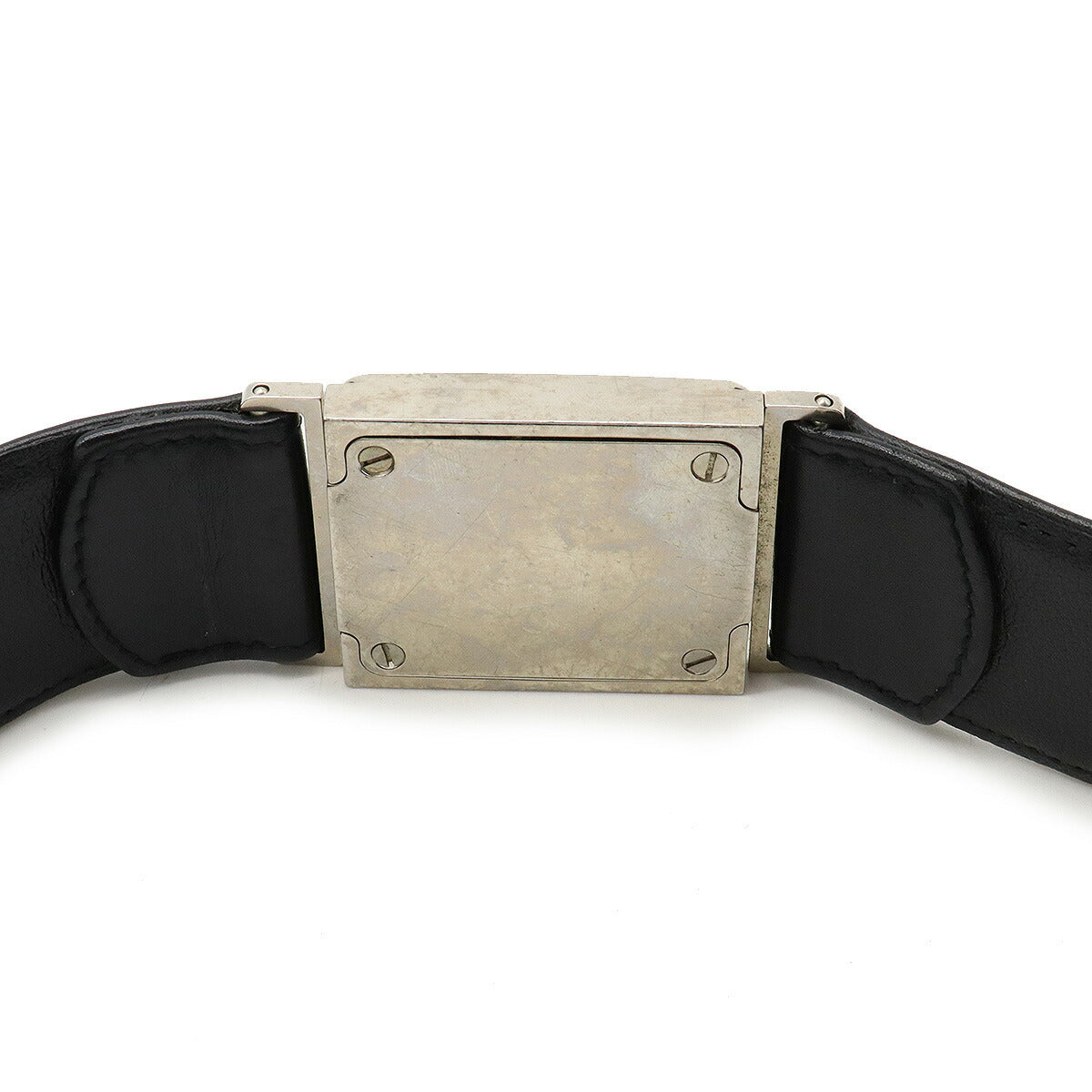 Chanel Leather Coco Mark Belt Black