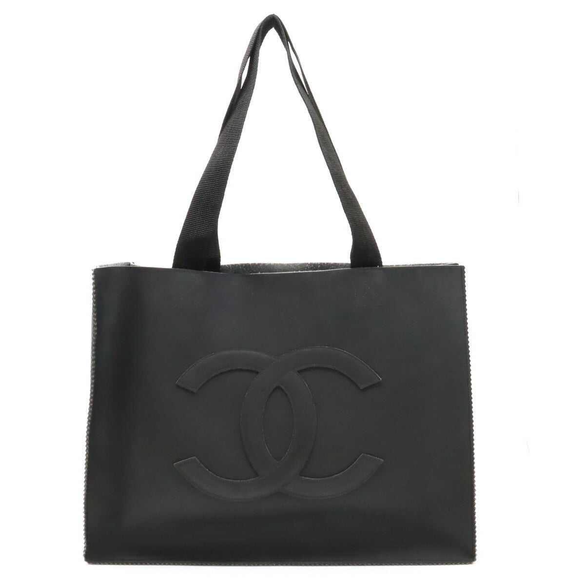 Chanel Coco Mark Rubber Tote Bag