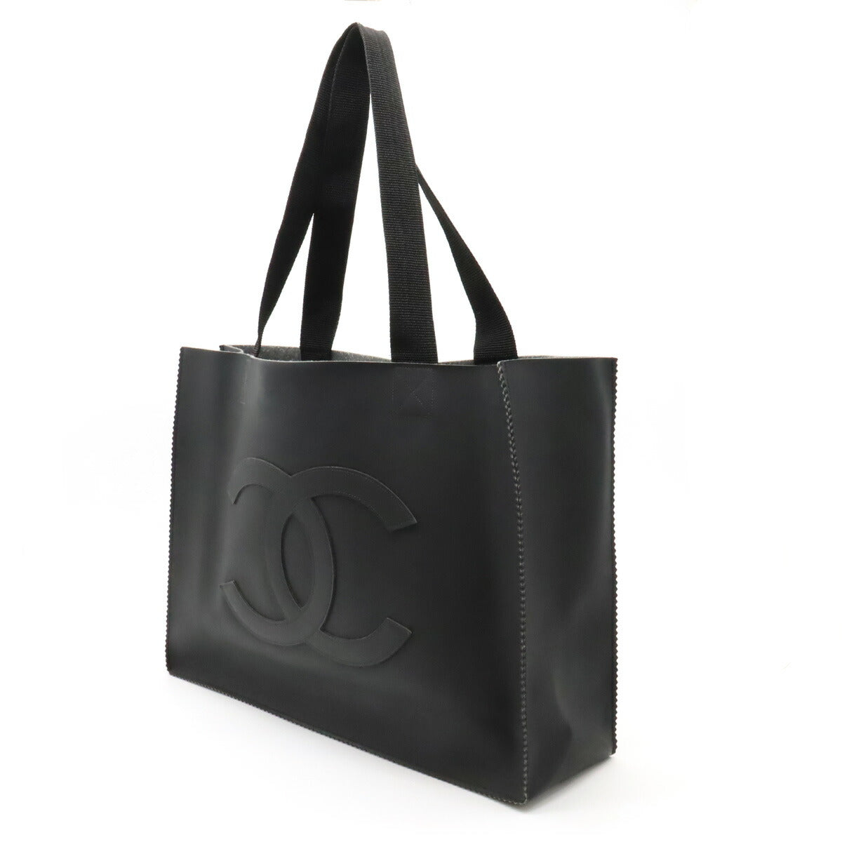 Chanel Coco Mark Rubber Tote Bag