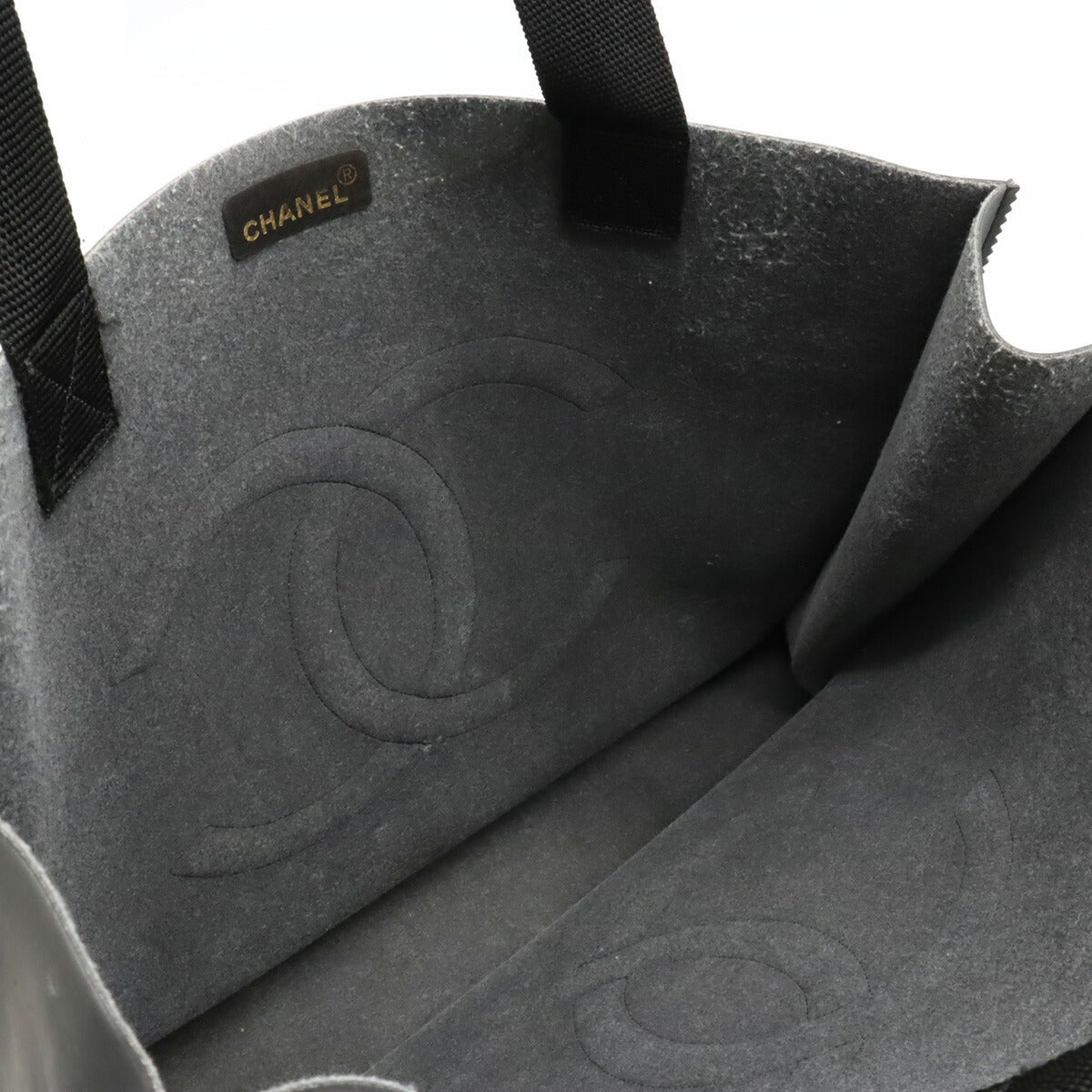 Chanel Coco Mark Rubber Tote Bag