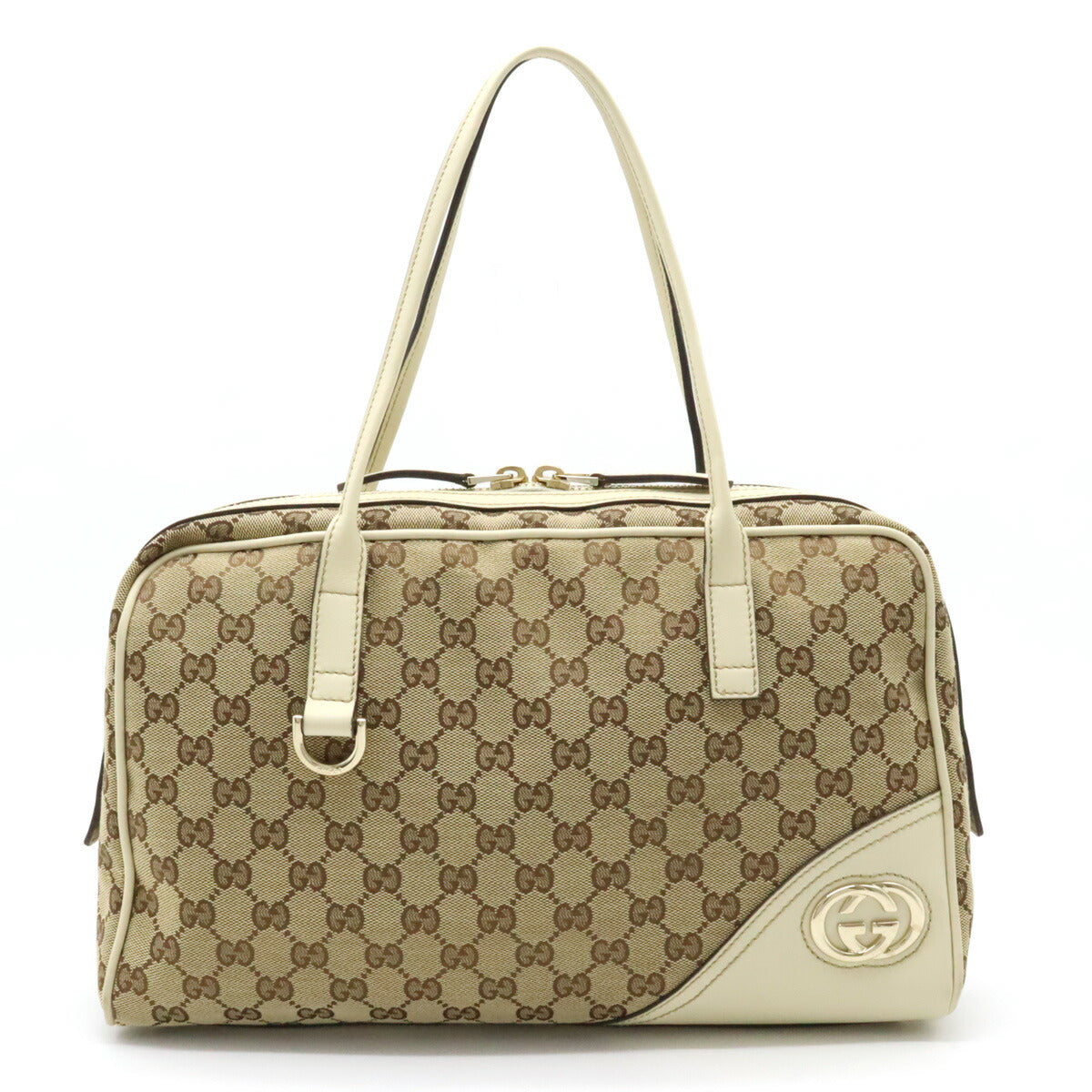 Gucci GG Canvas Mini Boston Tote Bag in Very Good Condition