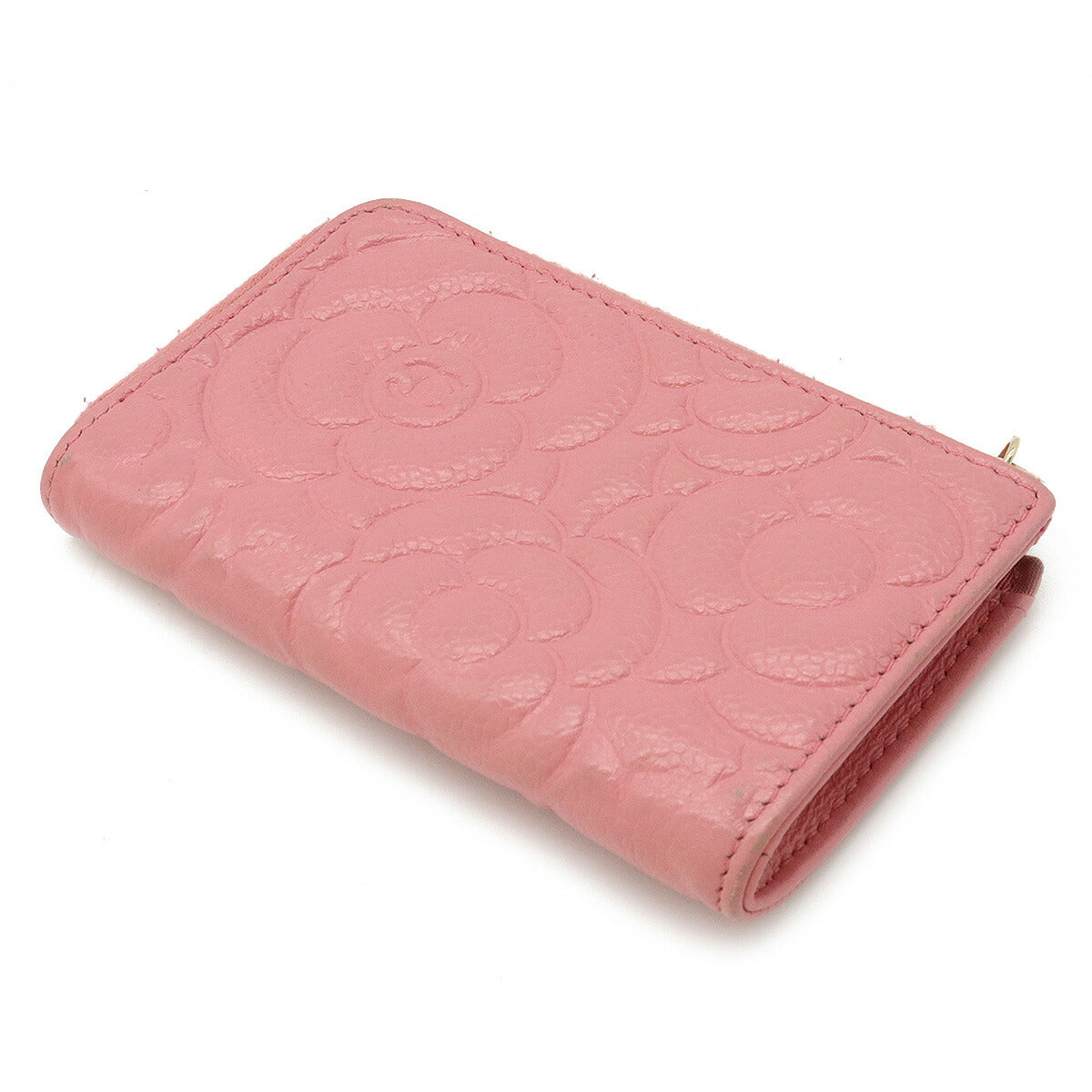 Chanel Camellia Caviar Coin Case