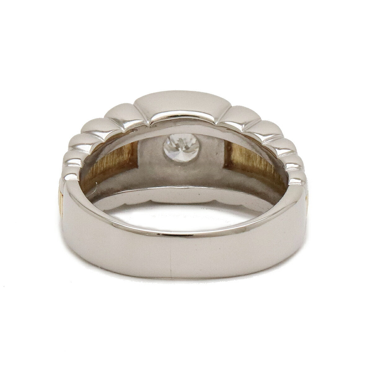 Platinum K18YG Diamond Ring