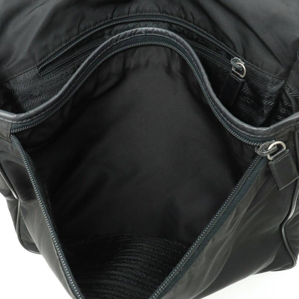 Prada Nylon Leather Shoulder Bag