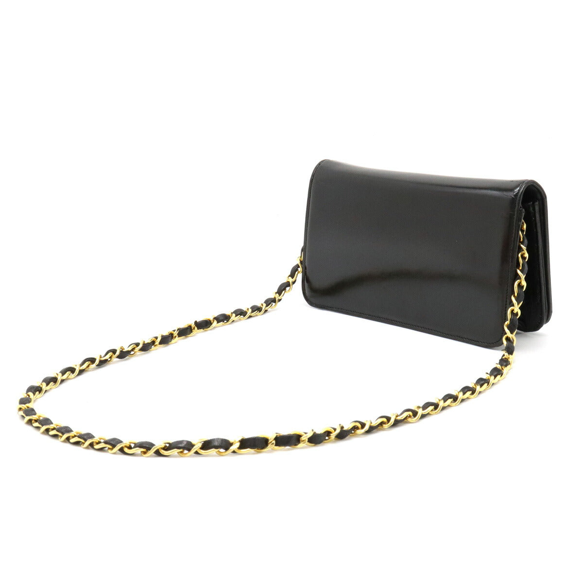 Chanel Patent Leather Coco Mark Shoulder Bag