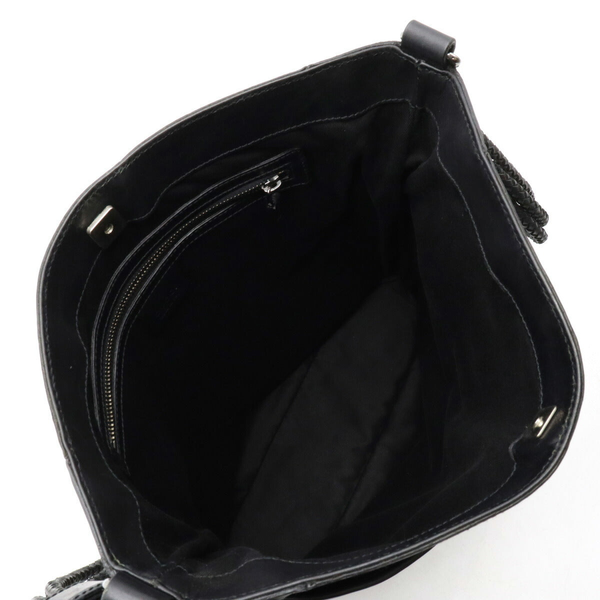 Gucci GG Canvas Leather Shoulder Bag Black