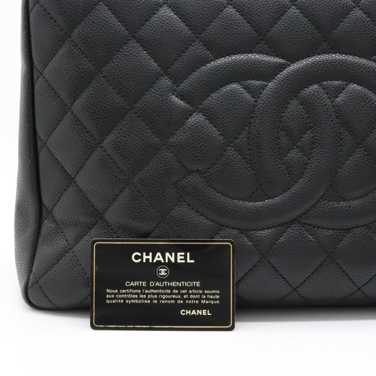 Chanel Caviar Matelasse Chain Tote Bag A50995