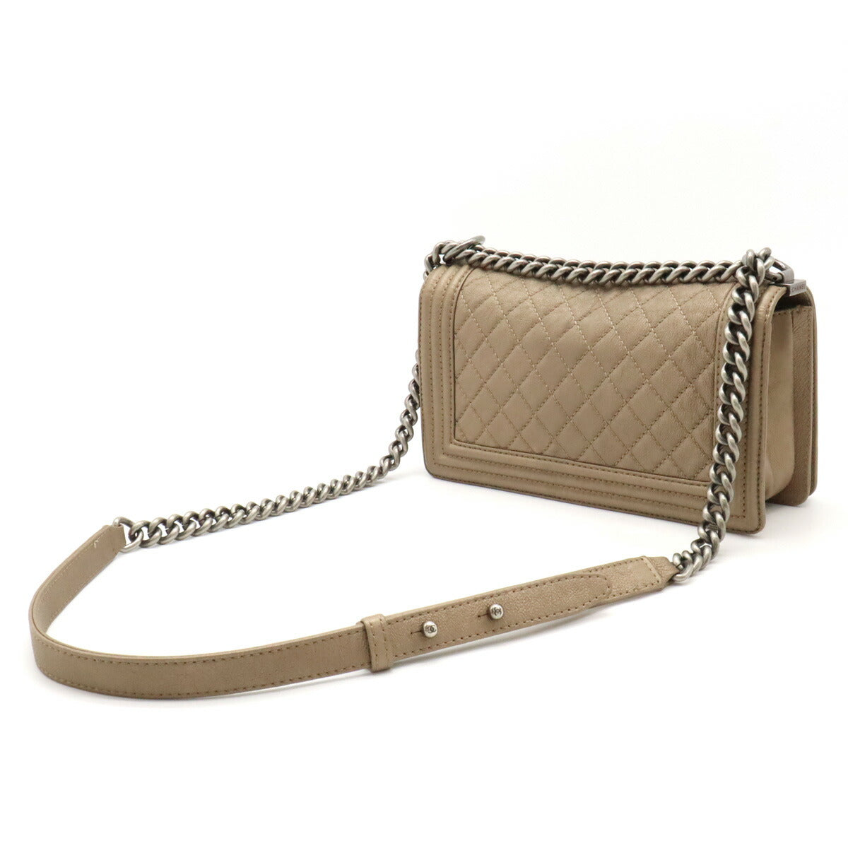 Chanel Boy Matelasse Leather Shoulder Bag A67086