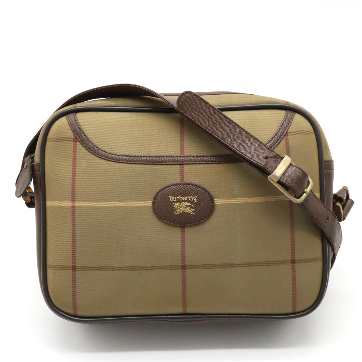 Burberry Canvas Leather Shoulder Bag